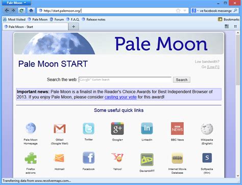 Free access of Transportable Pale Moon 27.2.1